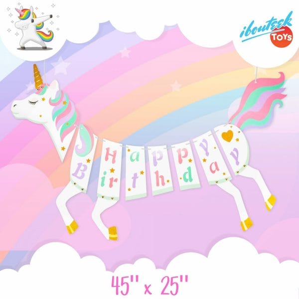 Unicorn Birthday Banner
