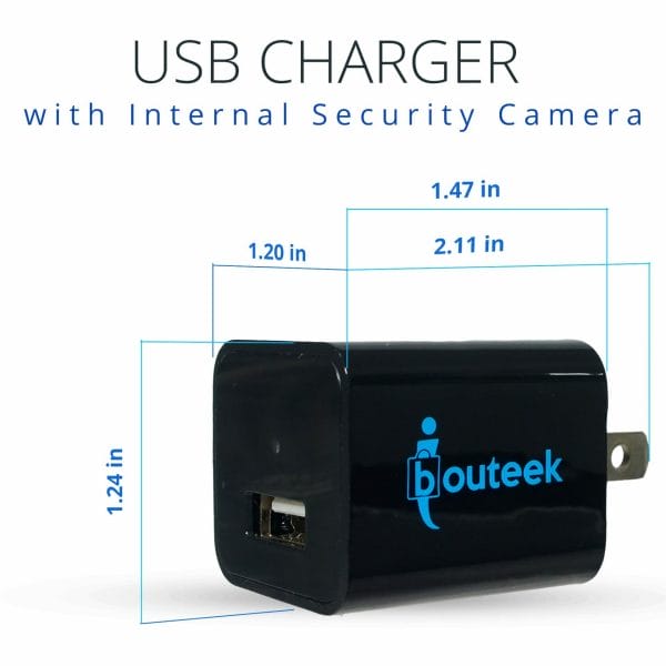 usb charger camera dimensions
