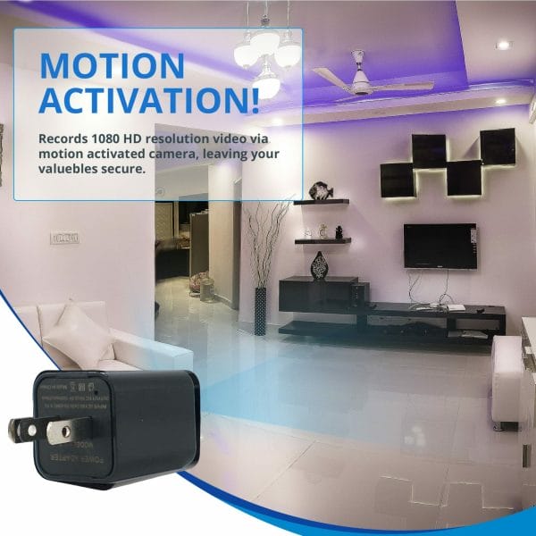 usb charger camera motion activated